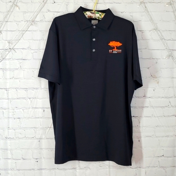 Callaway Opti Dri Black Polo Collared Short Sleeve Golf Shirt Mens Size Large - Picture 4 of 17